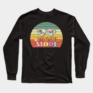 Retro Vintage Summer Vacay Mode Long Sleeve T-Shirt